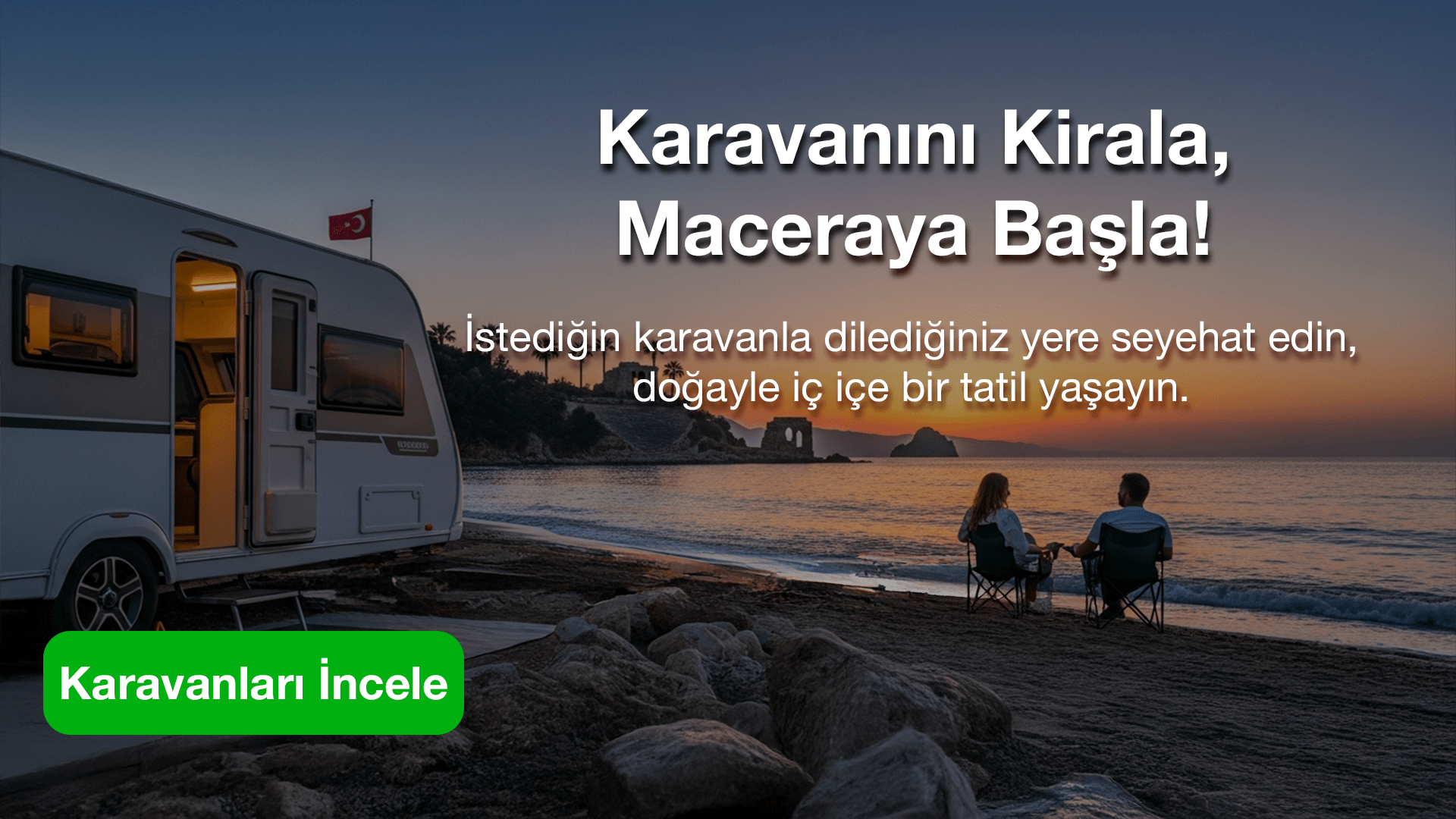 Doğa ile iç içe tatil için karavan kiralama