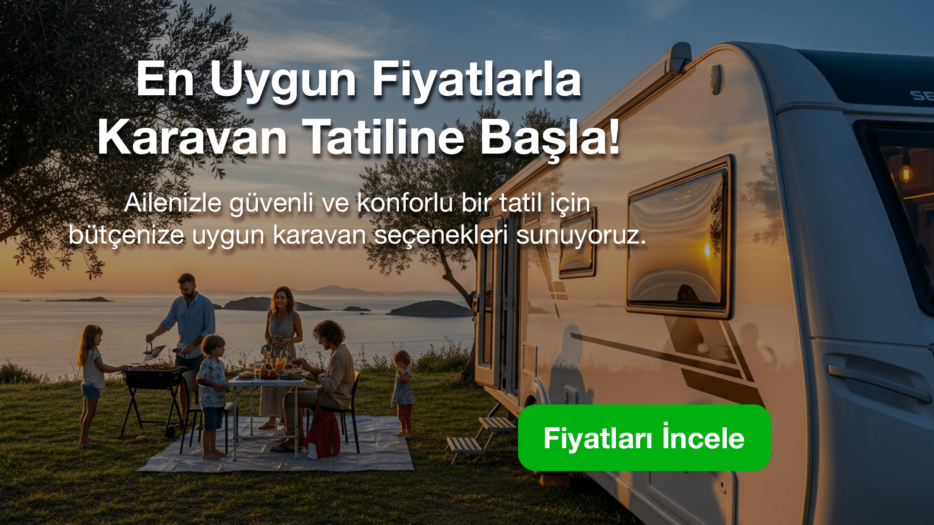Romantik çiftler için karavan kiralama